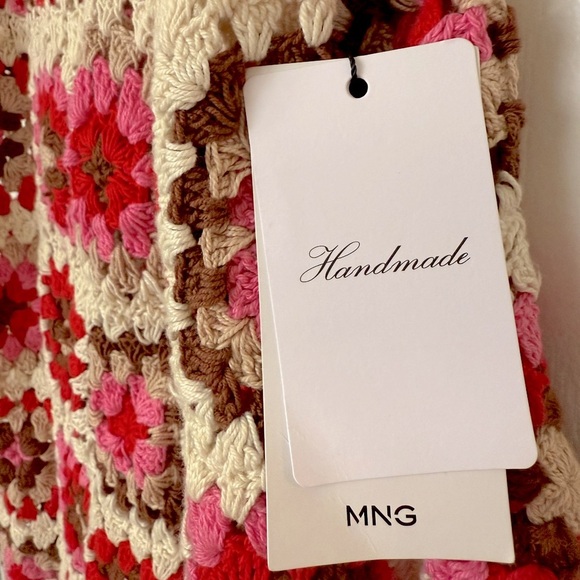 NWT MANGO Handmade Crochet Dress Size M - Picture 6 of 10